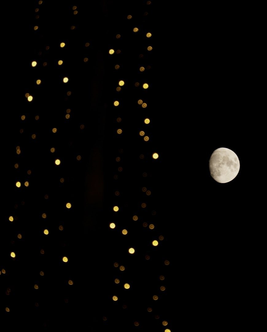The Moon among Borrowed Stars