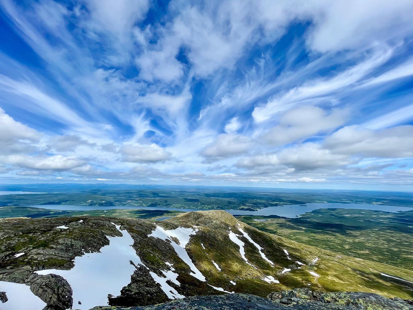 The Sky Unfurls above the Summit